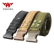 Yakoda outdoor tactical belt mens outdoor nylon Inner Belt slacks with military fans equipment