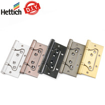 Hetishi stainless steel flat open child female hinge door wooden door hardware bearing silent 4 inch 5 inch thick door folding