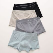 3 Dress Pants Feet Widening Cotton Combed Pure Cotton Mens Underwear Sport Flat Corner Pants Massage Teenagers Four Corners Mid Waist