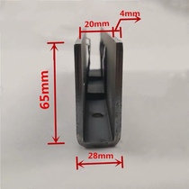 Balcony frameless glass armrest track ground groove carbon steel guardrail card slot railing stair glass embedded U-groove