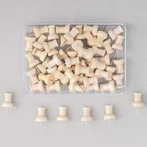 40 boxes of wooden pushpins wooden color I-shaped pins pushpins studs studs studs studs office hanging fixed nails