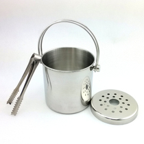 Large medium and small thickened double-line portable ice bucket ice bucket with water ice block Bar ice bucket bar ice bucket small bucket