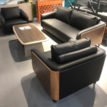 High-end Atmosphere Boss Room Sofa Real Leather Sofa Cow Leather Sofas Complete Sofa Combined Sofa will guest sofa