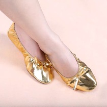 Adult children belly dance performance shoes cat claw shoes Golden non-slip soft bottom dancing shoes Indian dance shoes