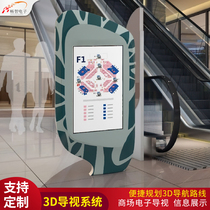 Shopping mall guide 720 panoramic display Indoor 3D navigation system Exhibition hall equipment Map navigation software guide