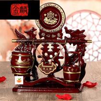 Zisheng barrel wedding room Wedding happy barrel Wedding dowry new bride dowry retro ornaments Children and grandchildren barrel suit large