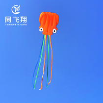 Flying kite software 3D three-dimensional big eye octopus children cartoon 2021 breeze easy flying adult Special