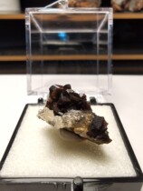 Guangxi Nandan non-production axe Stone Axinite and crystal symbiosis natural mineral crystal rare raw stone ore