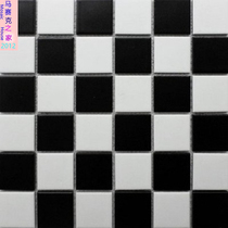 Black and white gray checkerboard tiles Nordic mosaic wall tiles bar bathroom wall tiles non-slip floor tiles puzzle bathroom