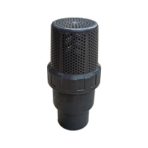 UPVC ball type bottom valve single by the bottom valve terminal check valve industrial bottom valve Daily Standard 89mm round hole with net