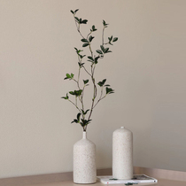 Simulation plant decoration green plant indoor living room bedroom fake branch decoration Nordic minimalist style Japanese hanging clock decoration