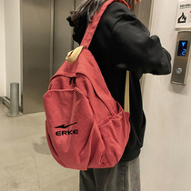 Hongxingerke Sports Backpack Large Capacity Travel Backpack Leisure Japanese Junior High School Students Senior high school College School Bag