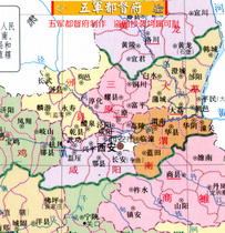 (Map) Gansu Ningxia Qinghai Shaanxi Xinjiang 50 years of changes 21