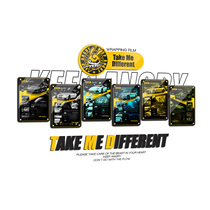 TMD Tide brand car film Rabbit brand store image display color change series Board set