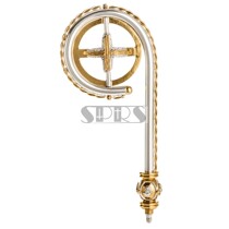  Italy imported bishop supplies Cross Scepter Pastoral staff Four Gospel Christ PAA-3940 without box