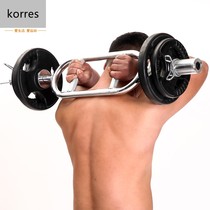 Household muscle exercise men's weightlifting barbell dual-purpose combination ring Olympic bar mesh bar electroplated barbell bar set