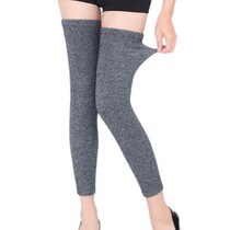 Cashmere leggings over knee socks warm old cold legs men and women Four Seasons wool knee pads extended thin anti-sliding foot cover