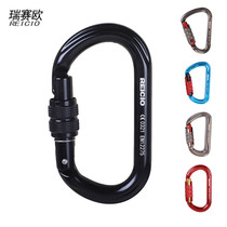 Outdoor mountain climbing Rock climbing ice climbing main lock O-type D-type pear wire buckle type rescue equipment safety buckle CE ice climbing new product