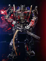 (Out-of-print Limited) Wei will transform the toy King Kong car black apple flat head Optimus Prime hand-held war damage model