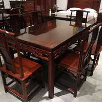 Seven sets of Ming-style Fuliteral dining tables in the city of Honolulu (Dalbergia bariensis)