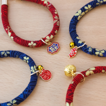 Pet Item Circle kitty Puppy and wind Custom Ornament scarf Cat Teddy Bell handmade neck ring soft and anti-lose