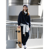 Bellken 21AW Japanese loose polo shirt CityBoy long sleeve 340g sweater mens Tide brand autumn coat