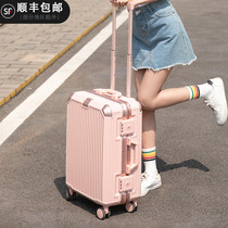 Japanese suitcase female small 20-inch silent universal wheel password 24 durable student trolley box suitcase new