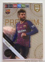 Panini 18-19FIFA365 star card le limited card Pique