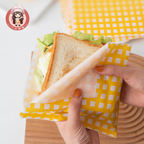 Sandwich Wrap Disposable Food Grade Oil-proof Breakfast Toast Sandwich Burger Bag Bake Off Home