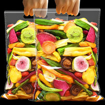 Good shop comprehensive fruit and vegetable crispy pieces fruit and vegetables dried mushrooms okra mixed with assorted childrens net red snacks