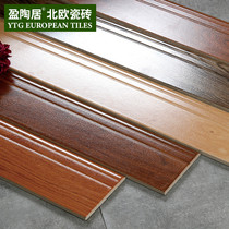 Wood grain brick skirting line Living room bedroom room foot line Tile imitation solid wood floor line Foot line 120 600