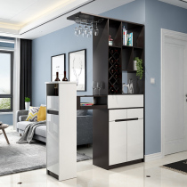 Living room household bar table wall multi-function telescopic folding storage wine cabinet Dining room partition cabinet Nordic entrance cabinet