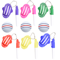 Golf three-line drawing line drawing ball sight drawing pen set drawing ball model push rod alignment marking accessories