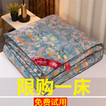 Silk quilt 100 mulberry silk summer cool by summer thin air conditioning quilt by 3 4 catty double spring and autumn quilt full cotton winter quilt core