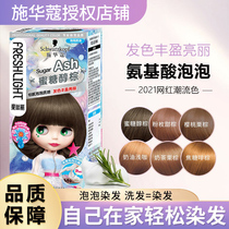 Schwarzman Bubble Hair Dye Bubble Hair Dyeing Cream Women at Home Dyeing 2021 Popular Tea King Color White