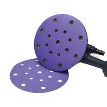 Suitable for Yonai Festo Maestro 6 inch 17 hole dry grinding green sandpaper round pneumatic dry sand skin flocking sheet sanding