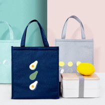 Lunch box bag summer with rice waterproof hand carry aluminum foil tote bag large capacity insulation lunch box bag Bento bag pocket