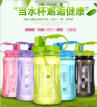 New water bottle water Cup 1000ML space Cup large creative tea cup sports outdoor with straw mouth Cup