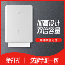 Wall-mounted toilet paper box Toilet paper box without hole Commercial paper box Hotel toilet toilet kitchen tissue box