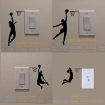 Sports theme slam dunk switch stickers big slam dunk gymnasium basketball stadium basketball hall decoration wall stickers