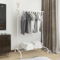 Solid wood coat rack floor-to-ceiling bedroom hanger Nordic foyer rack living room clothes rack modern simple hanger