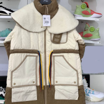 Clear cabin Li Ning series men loose 90% white goose down with long style sports casual warm down clothes AYMP143