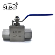 High pressure valve 4 points stainless steel Q11SA-320P professional hydraulic valve 32 MPa 2 points three-piece ball valve