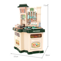 Promotion Childrens double-sided simulation kitchen toy corner with music Kindergarten house spray cooking cooking