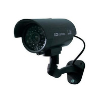 Indoor and outdoor simulation waterproof camera scary with fake camera simulation monitoring gun-type sensing LED flashing
