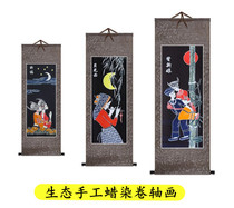 Guizhou Anshun ecological handicrafts batik scroll painting Aya painting hotel restaurant decoration wall hanging abroad gift