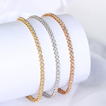 18K Jinhao Group Diamond Bracelet Full Diamond Bracelet Carat Bracelet Platinum Women Bracelet Joker Temperament
