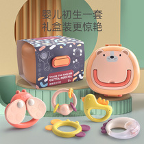 Export newborn baby tooth gum hand rattle toy comfort molars can bite 0-3-6 months baby 1 year old gift