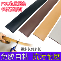 Glue-free self-adhesive wood floor Flat withholding strip Edge strip Over the threshold strip Door strip Seam edge strip Partition decoration