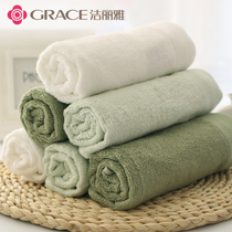Jie Liya bamboo charcoal bamboo fiber towel small square towel for men and women thin adult household face wash than pure cotton soft square